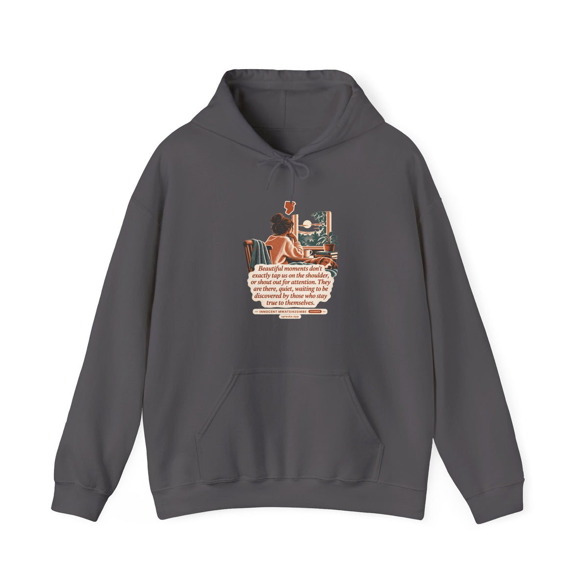 Beautiful Moments design on a hoodie.