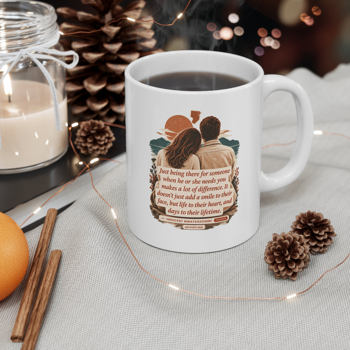 Life to Their Heart design on a mug.