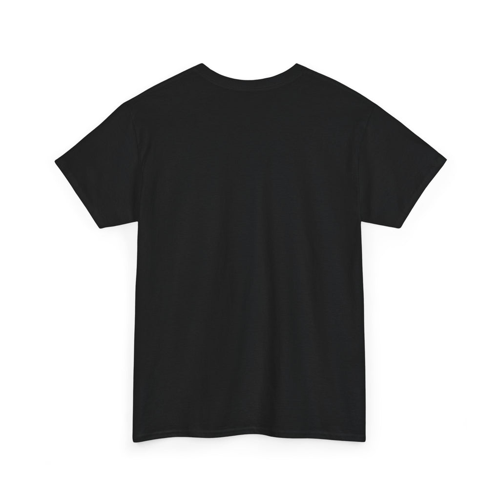 Unprinted back of the black Life as a Song T-shirt.