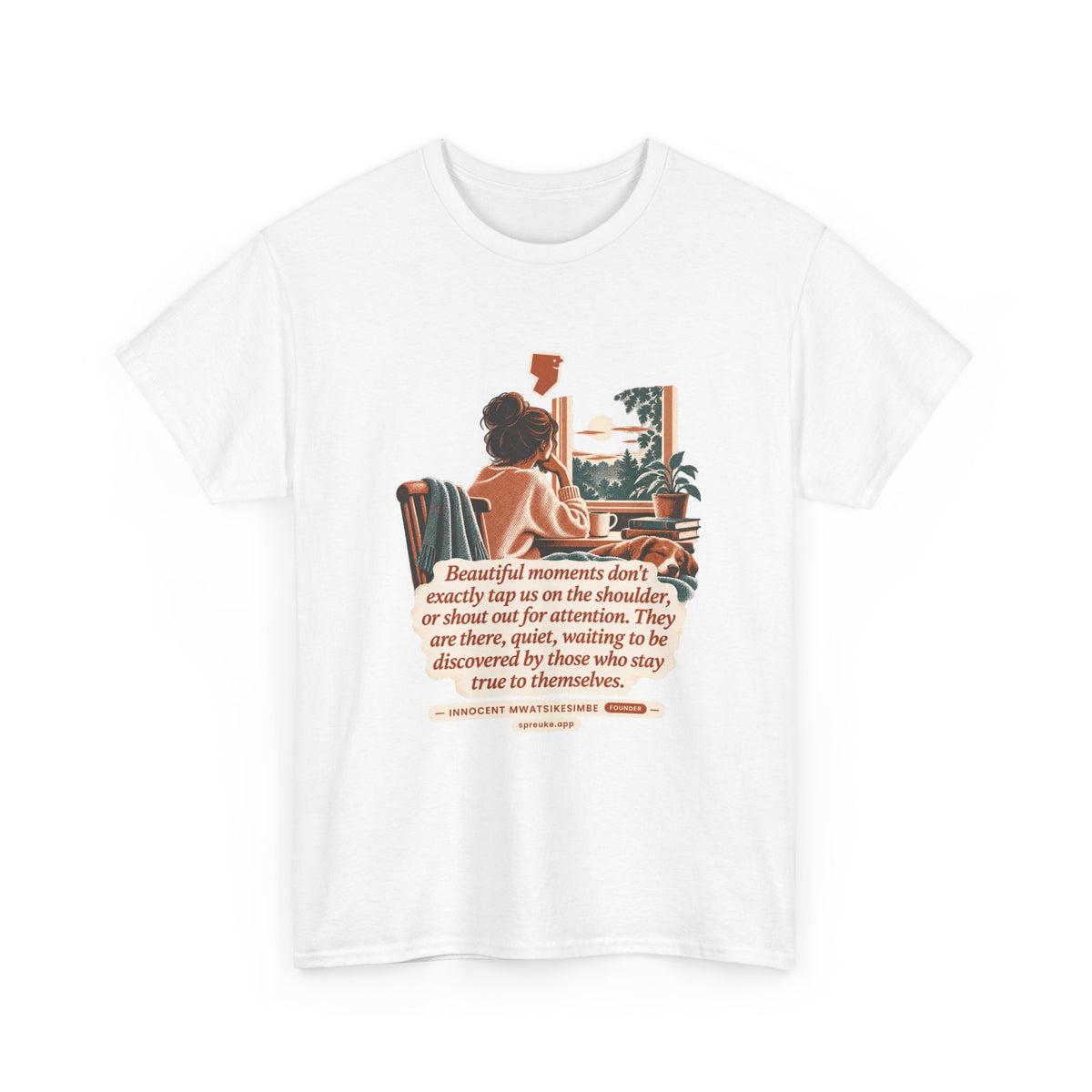 Beautiful Moments design on a T-shirt.