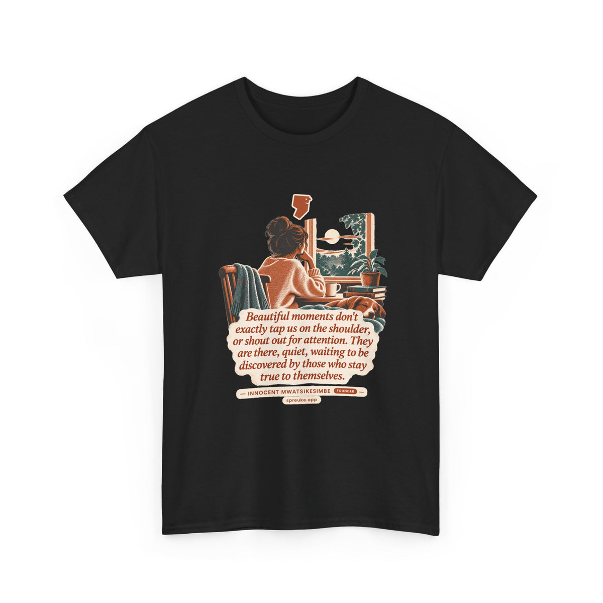 Beautiful Moments design on a T-shirt.