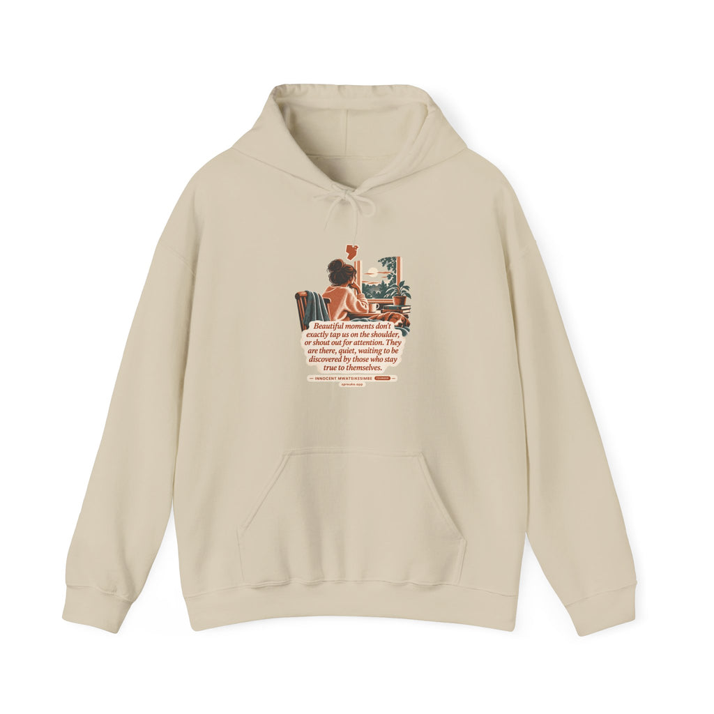 Beautiful Moments design on a hoodie.
