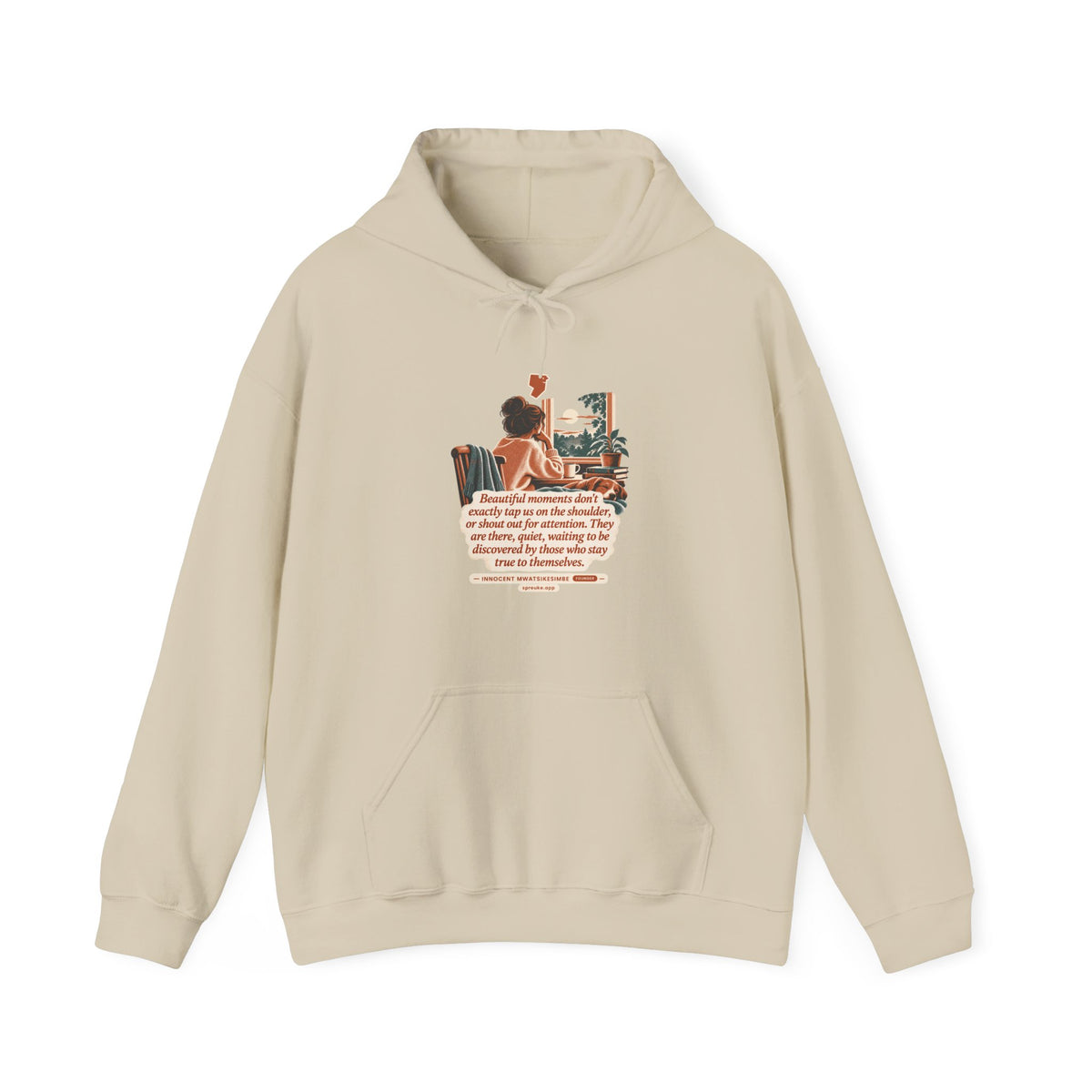 Beautiful Moments design on a hoodie.